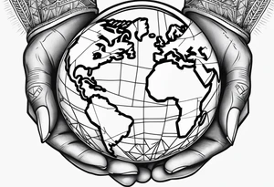 Gods strong hands holding the earth 🌎 tattoo idea