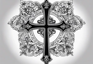 Russian orthodox cross tattoo idea
