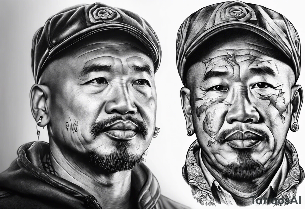 jason com facão e cabeça na mao tattoo idea