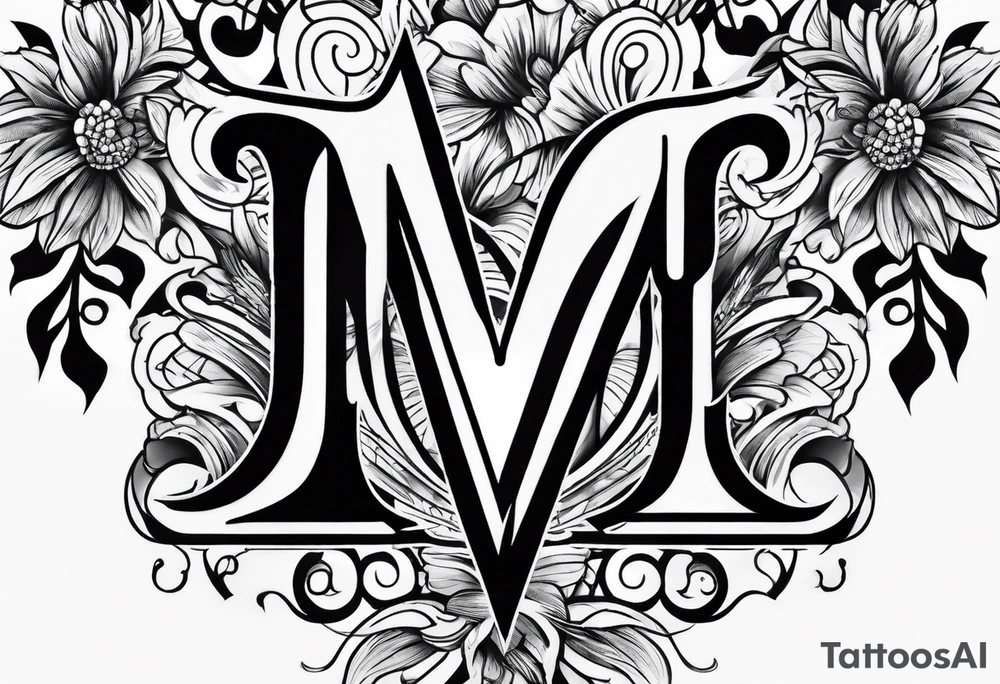 Small Letter m tattoo idea