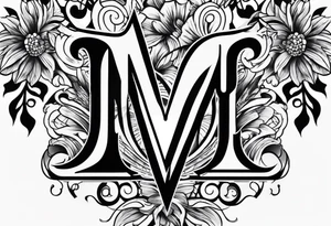 Small Letter m tattoo idea