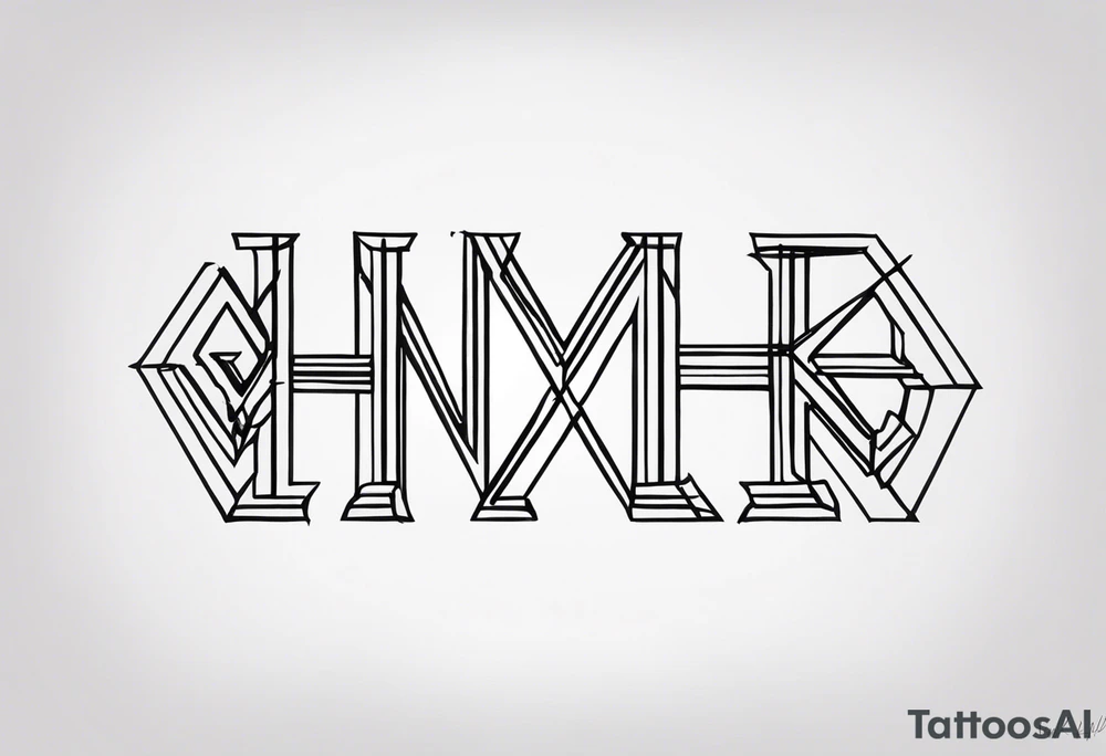I want a painting style tattoo with the letters "work hard" and "play hard". tattoo idea