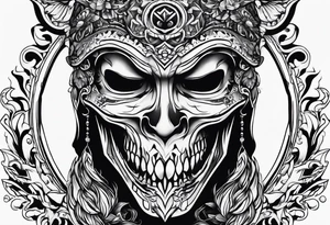 ghost
face killer from scream tattoo idea