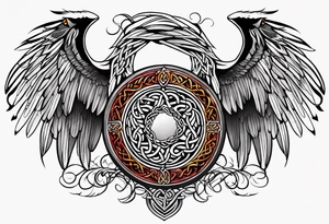celtic band for around an arm, incorporating the word love, a gryffin tattoo idea