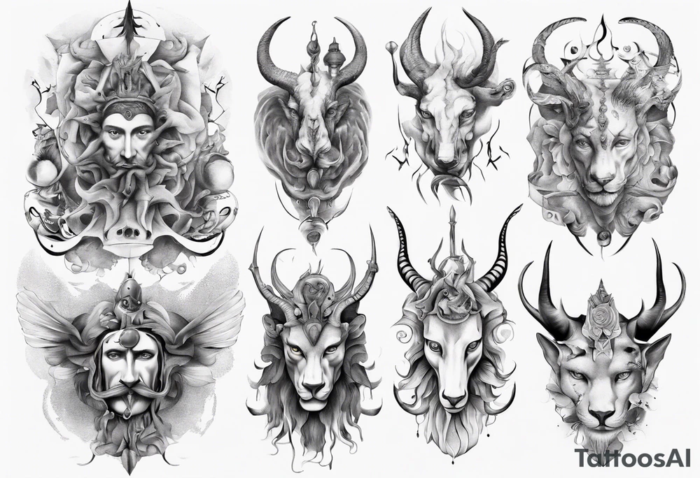 God of animals tattoo idea