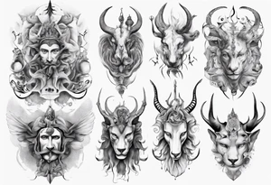 God of animals tattoo idea