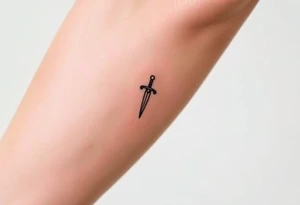 Skinny sword tattoo idea