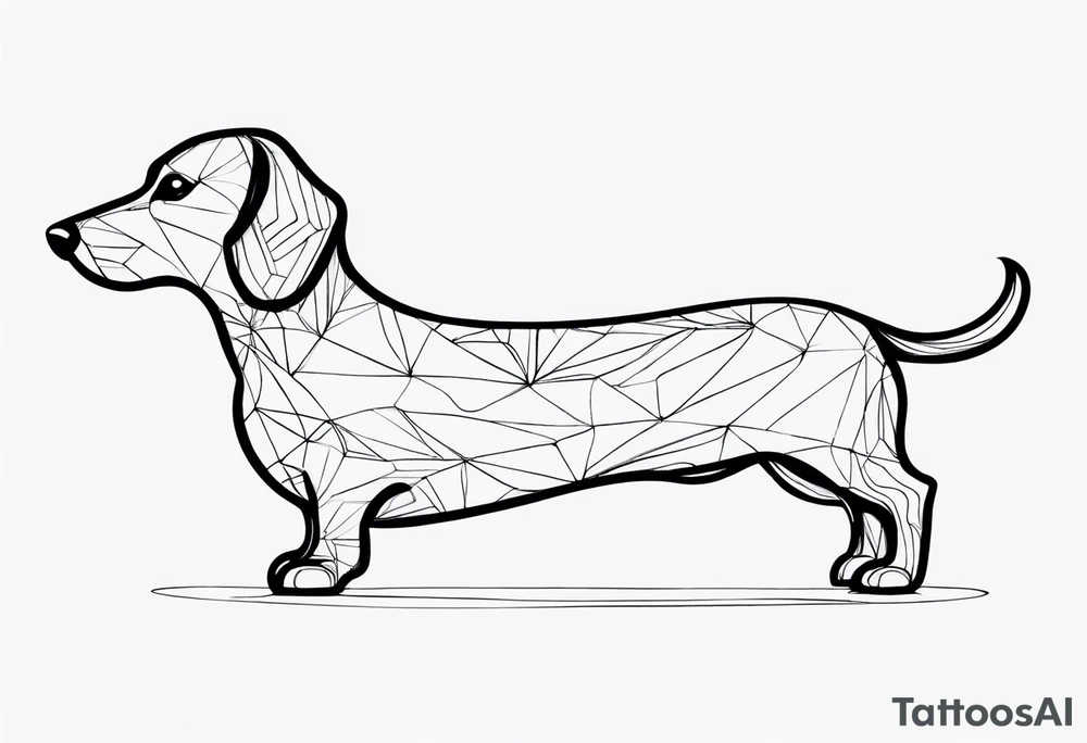 sausage dog tattoo idea