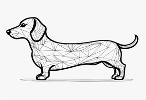 sausage dog tattoo idea