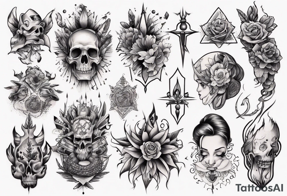 tattoo artist giving a tattoo tattoo idea