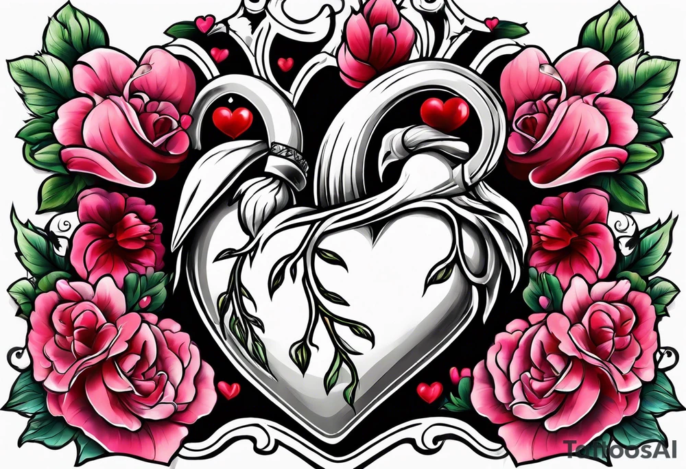 bleeding heart with "it is what it is" tattoo idea
