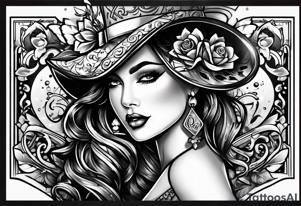 bet on me with gambling background tattoo idea