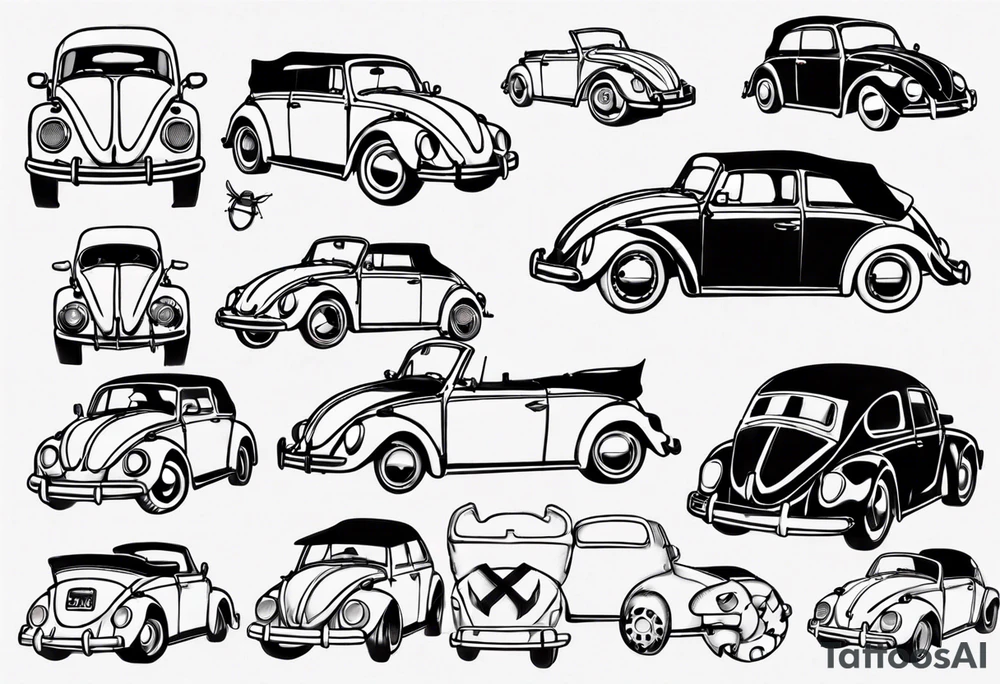 VW bug convertible tattoo idea