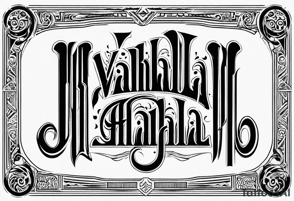 Valhalla 
 mist pillars tattoo idea