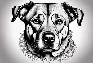 a dog tattoo idea