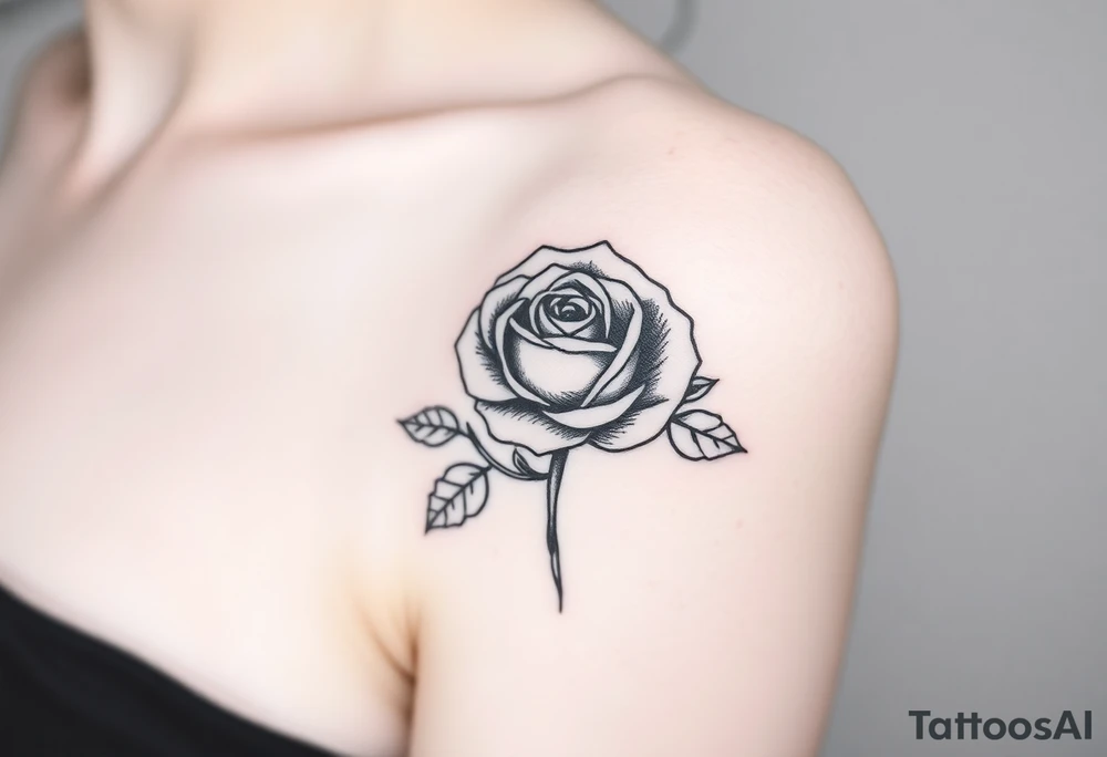 rose tattoo idea