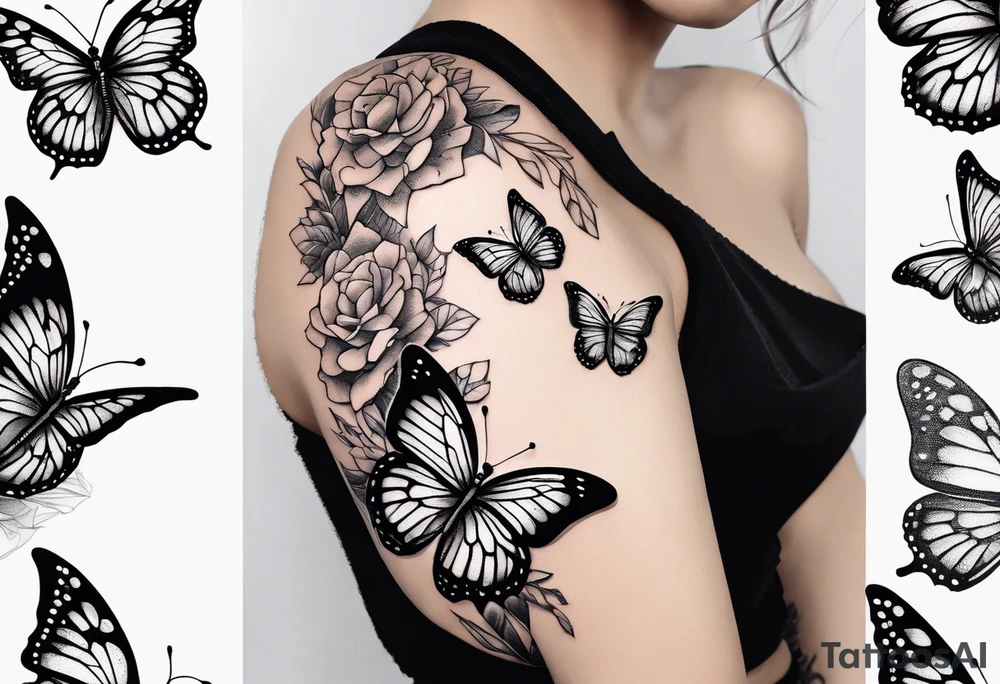 Butterflies tattoo idea