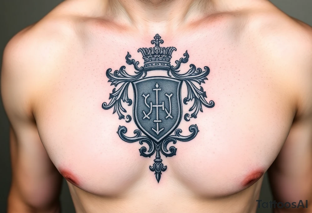 Smith, Irish family crest very intricate tattoo idea