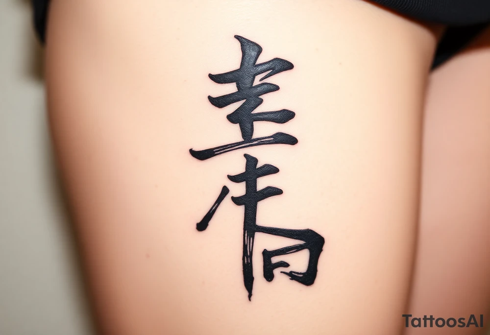 30 12 2006 in kanji sosho for a man tattoo idea
