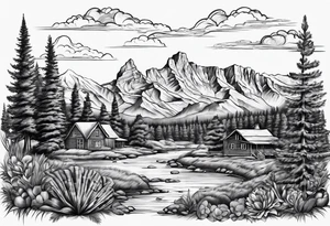 Texas, Colorado, world travel tattoo idea