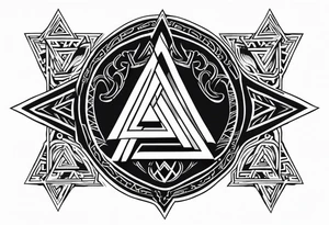 Valhalla shield  valknut tattoo idea