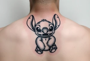 Stitch tattoo from lilo and stitch on arm make it a stencil tattoo idea