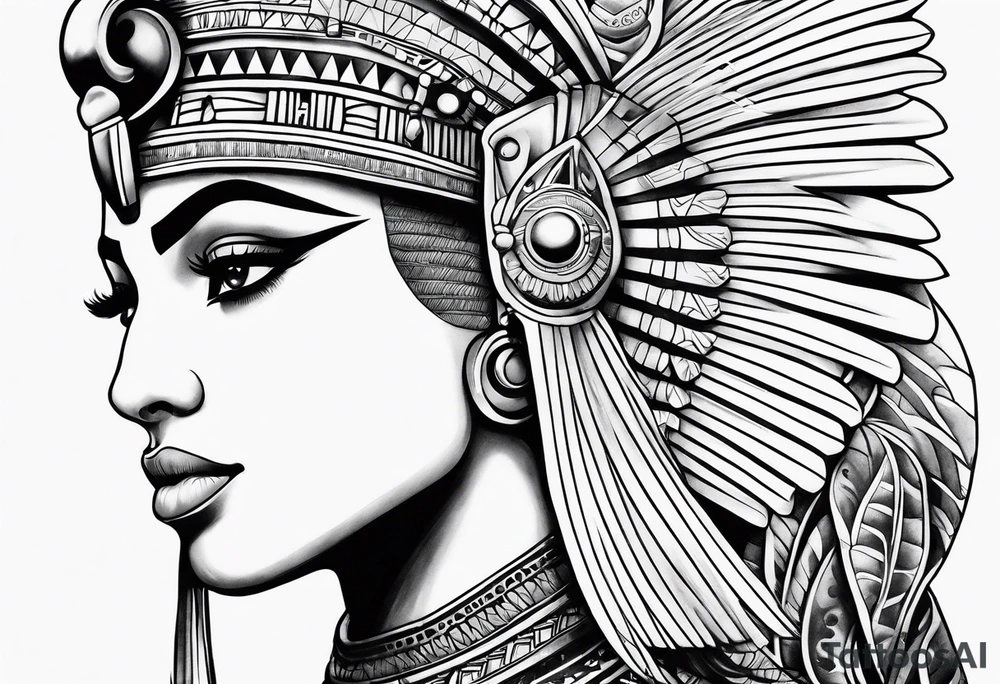 egyptian, arm sleeve tattoo idea