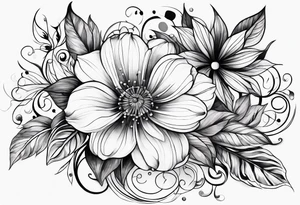 Abstract Chery flovers tattoo idea