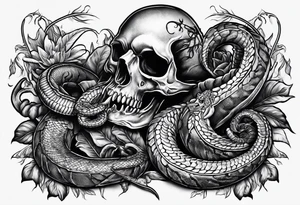 dead serpent, and dead scorpion. Killed by a cross tattoo idea