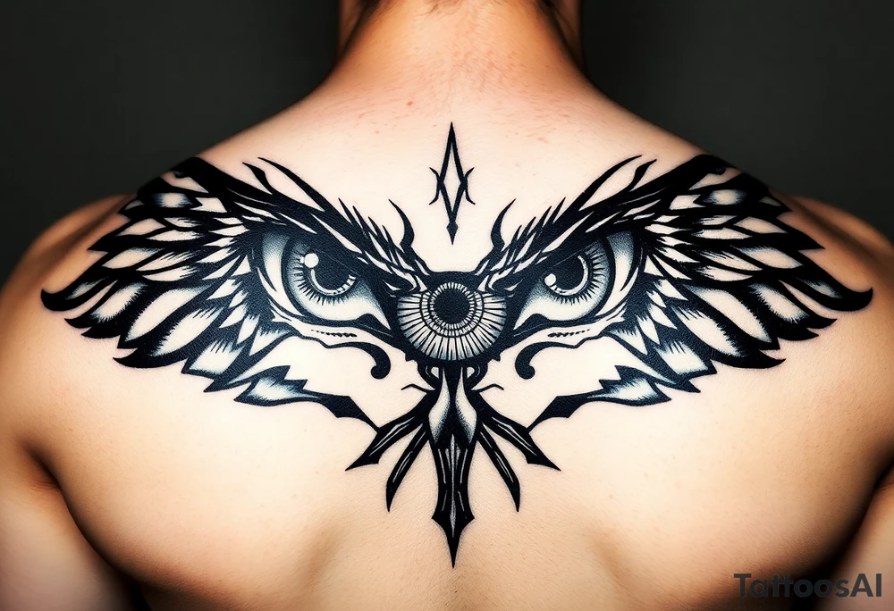 Powerful eye tattoo idea