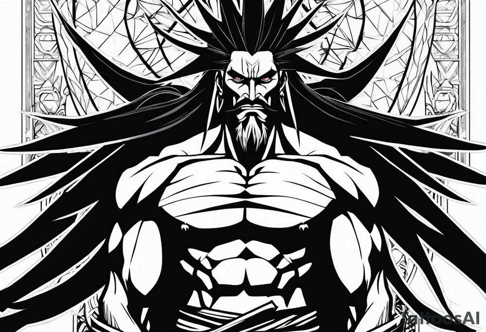 kenpachi zaraki from bleach tattoo idea