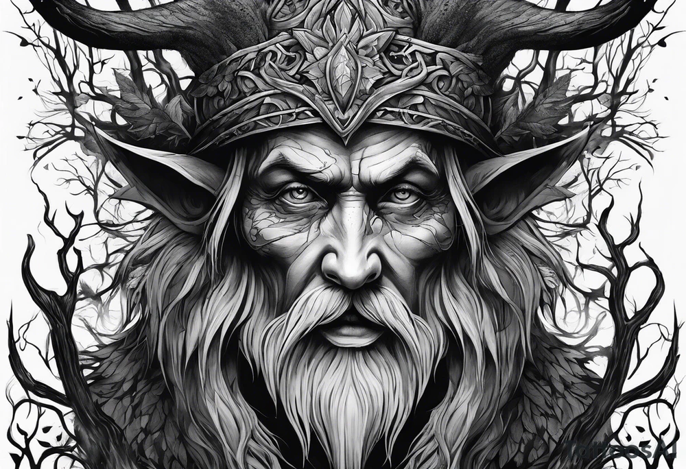 Leshy creepy tattoo idea