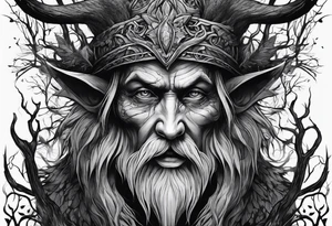 Leshy creepy tattoo idea