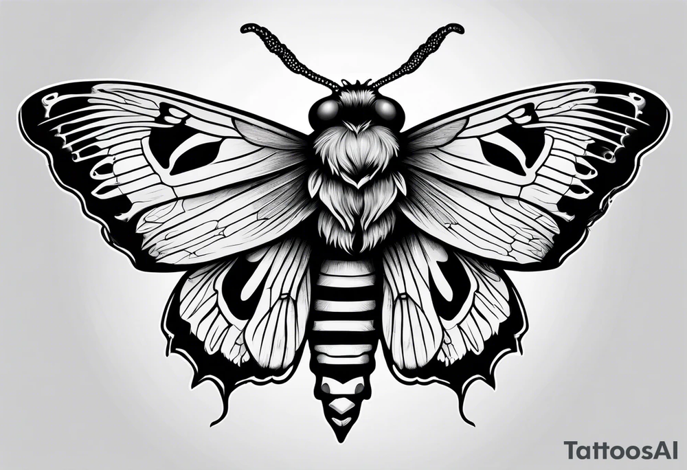 Death head moth hand tattoo tattoo idea