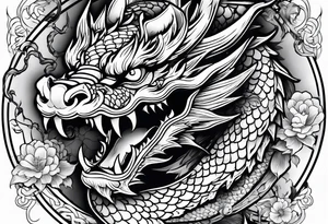 Dragon chinese tattoo idea