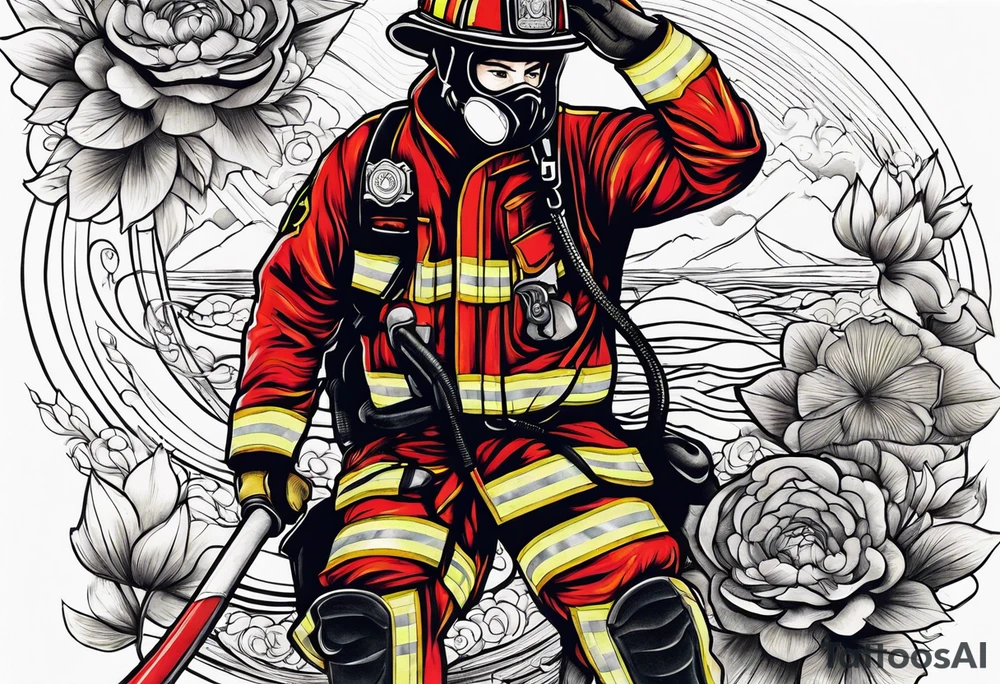 paramedic, firefighter tattoo idea