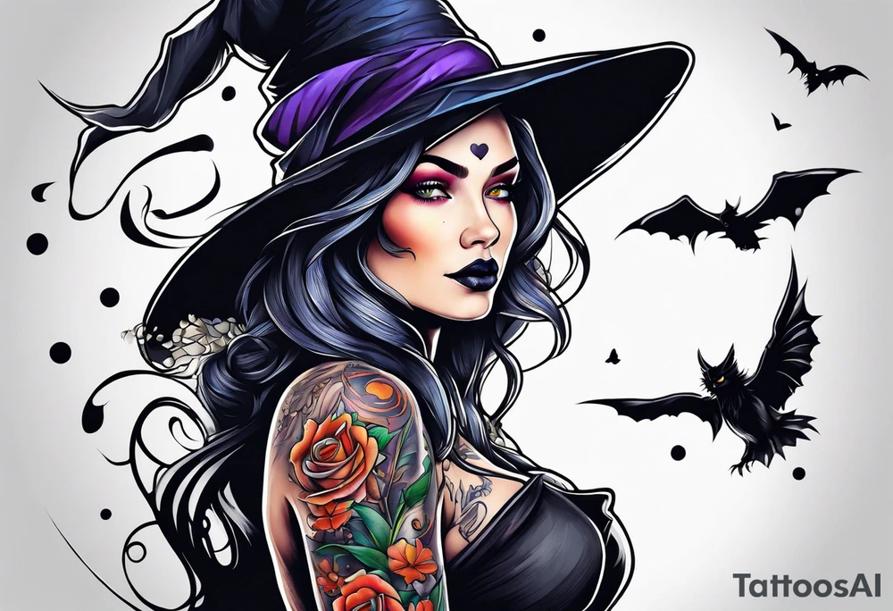 Witch tattoo idea