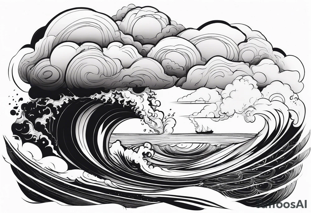 All living is storm chasing tattoo idea