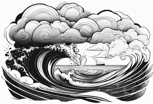 All living is storm chasing tattoo idea