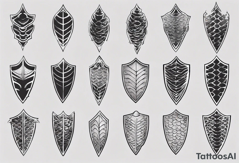 Dragon scale armor tattoo idea