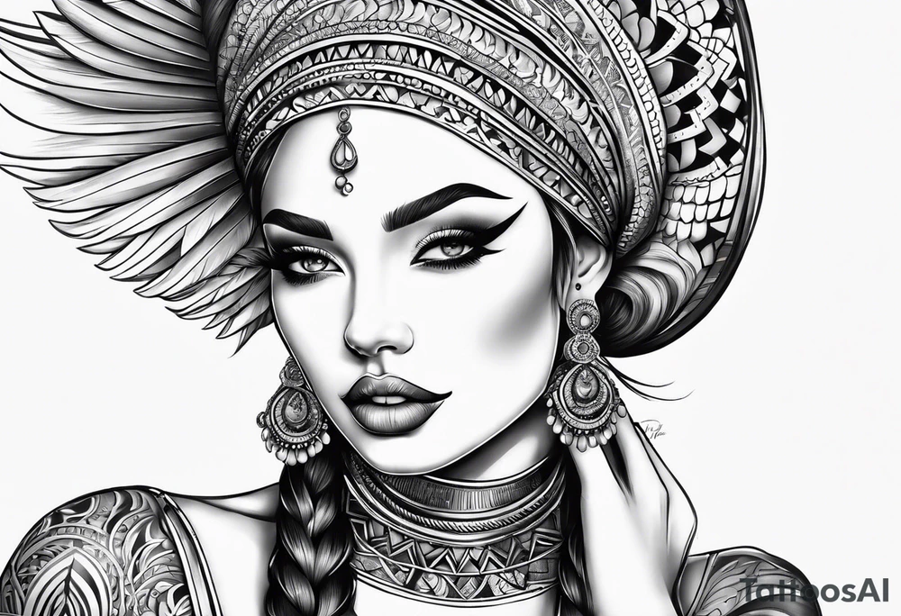 latin women tattoo idea