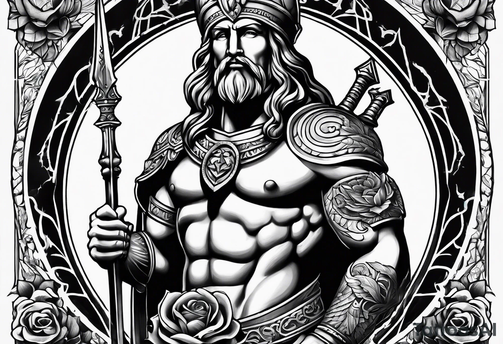 Cleveland Guardian statue tattoo idea