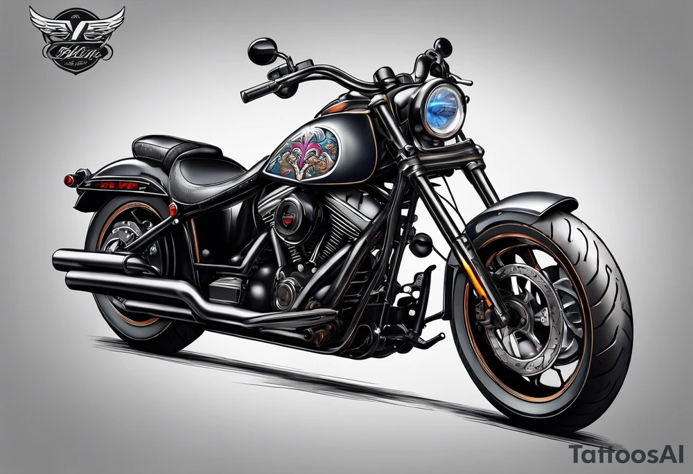 Motorcycle tattoo idea