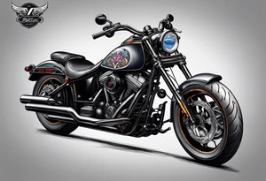 Motorcycle tattoo idea