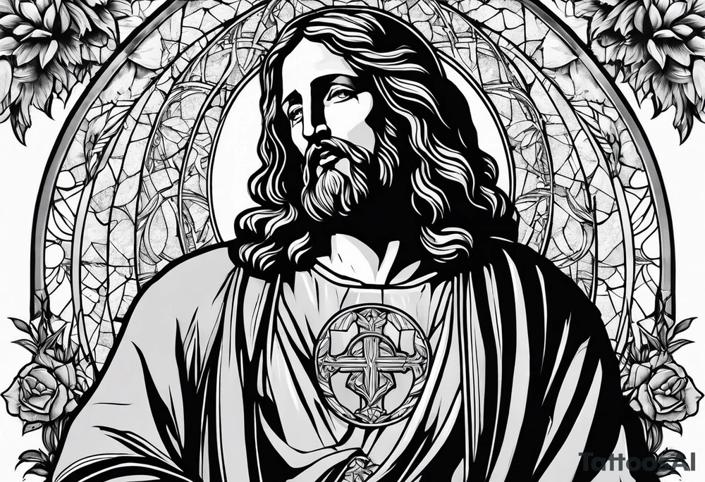jesus tattoo idea
