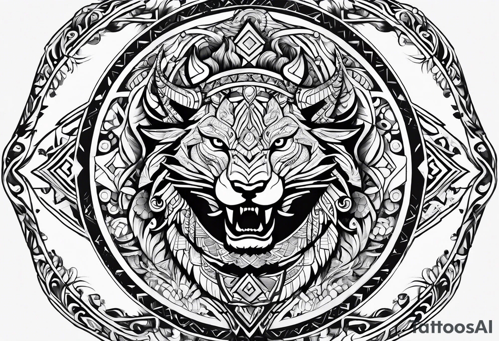 Nordic hunter tattoo idea