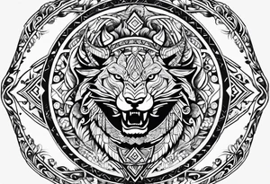 Nordic hunter tattoo idea