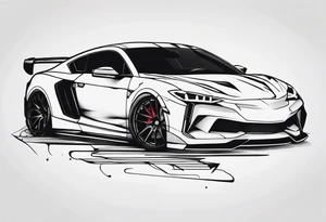 car tattoo idea