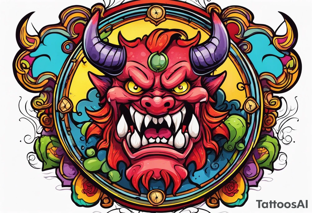 Demon time tattoo idea