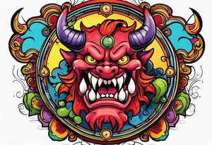 Demon time tattoo idea